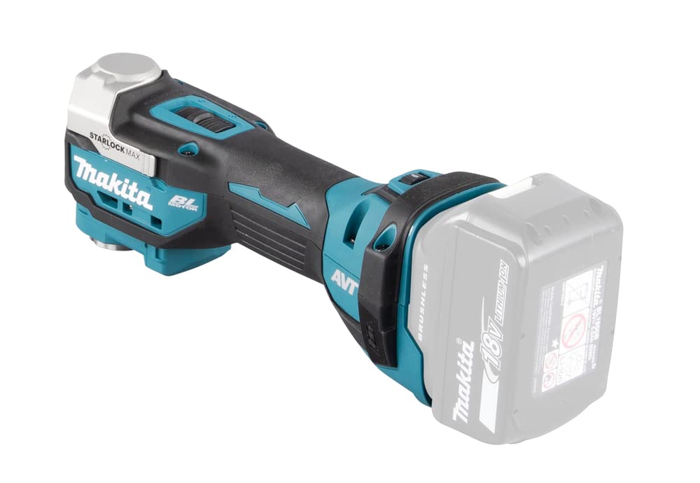 Makita DTM52Z compact lightweight body fits in confined spaces.