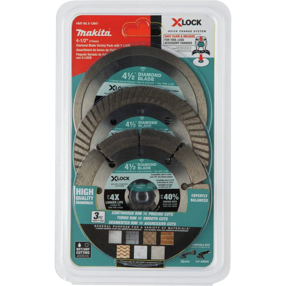 Makita E-12647 segmented blade with 13mm segments for longer life