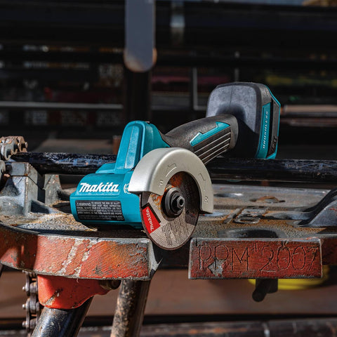 Makita XCM01Z depth of cut up to five eighths inch with guard