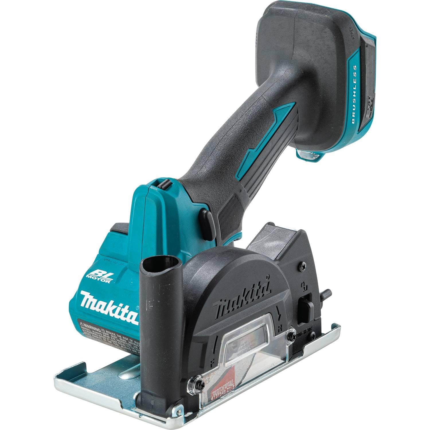 Makita XCM01Z tool with forward and reverse switch ready for use