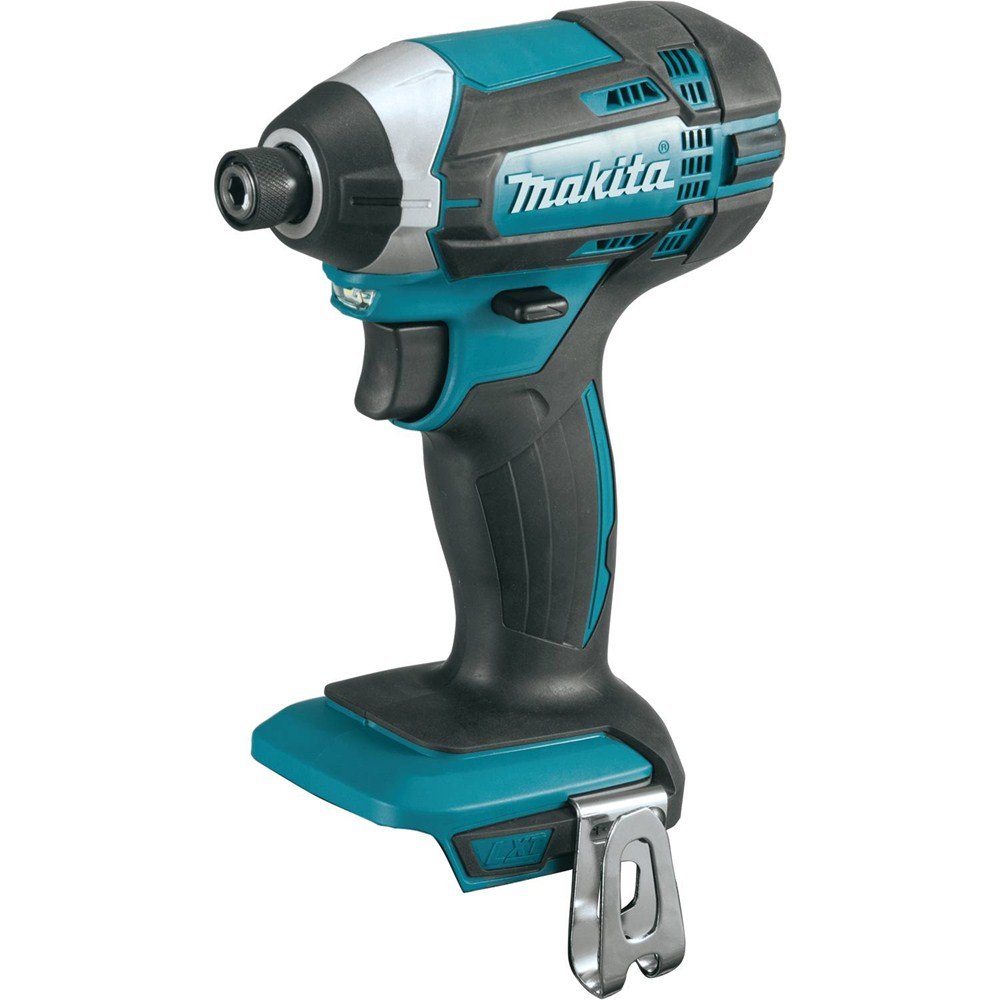 Makita XDT11Z cordless impact driver in action for fast driving tasks