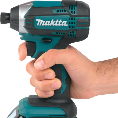 Makita XDT11Z ergonomic soft grip improves comfort during lengthy fastening work