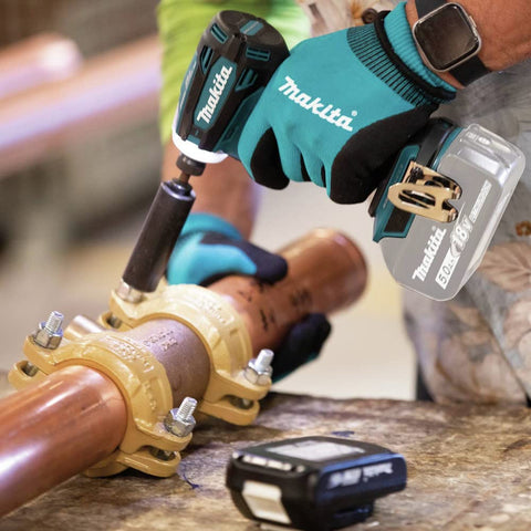 Makita XDT19Z ergonomic grip supports comfortable use over long sessions.