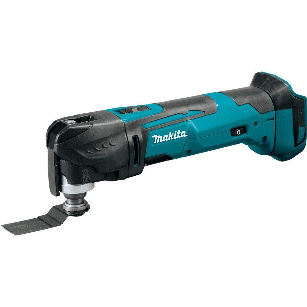 Makita XMT03Z cordless multi-tool for cutting and sanding with reduced vibration for smoother operation