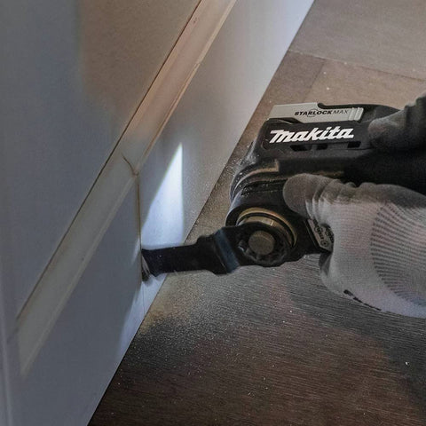 Makita XMT04ZB 3.6° oscillation angle delivers faster cutting and sanding.