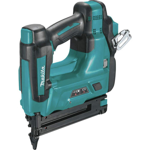 Makita XNB01Z brad nailer in compact design for precise trim work.