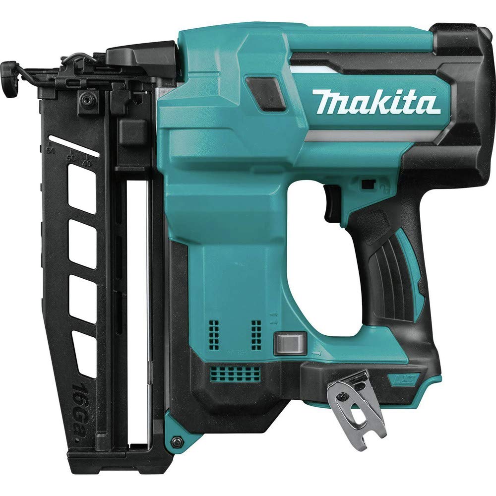 Makita XNB02Z compact center height view improves visibility in tight spots