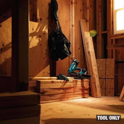 Makita XNB03Z depth adjustment for flush nail placements