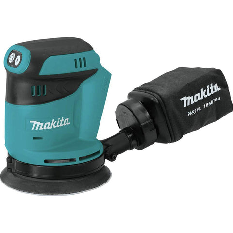 Makita XOB01Z 5in random orbit sander for cordless mobility on site