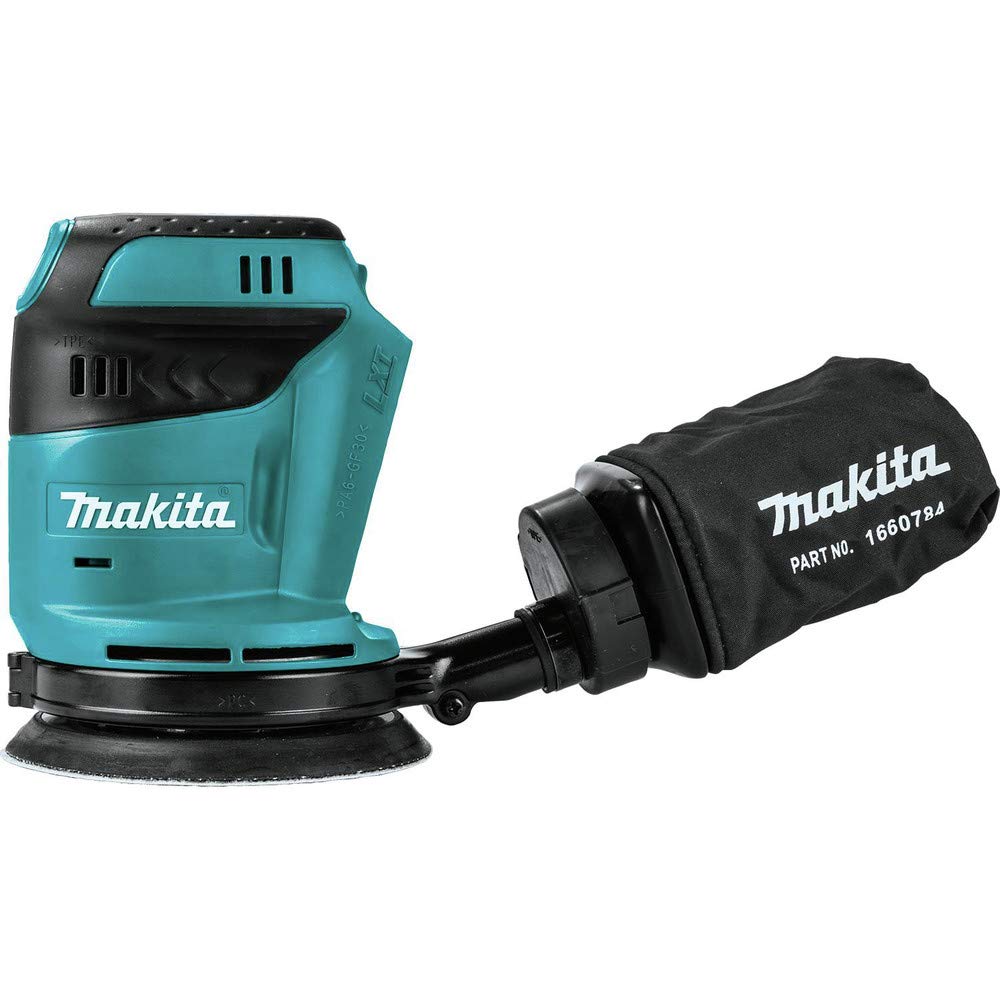 Makita XOB01Z control showing three-speed settings for materials