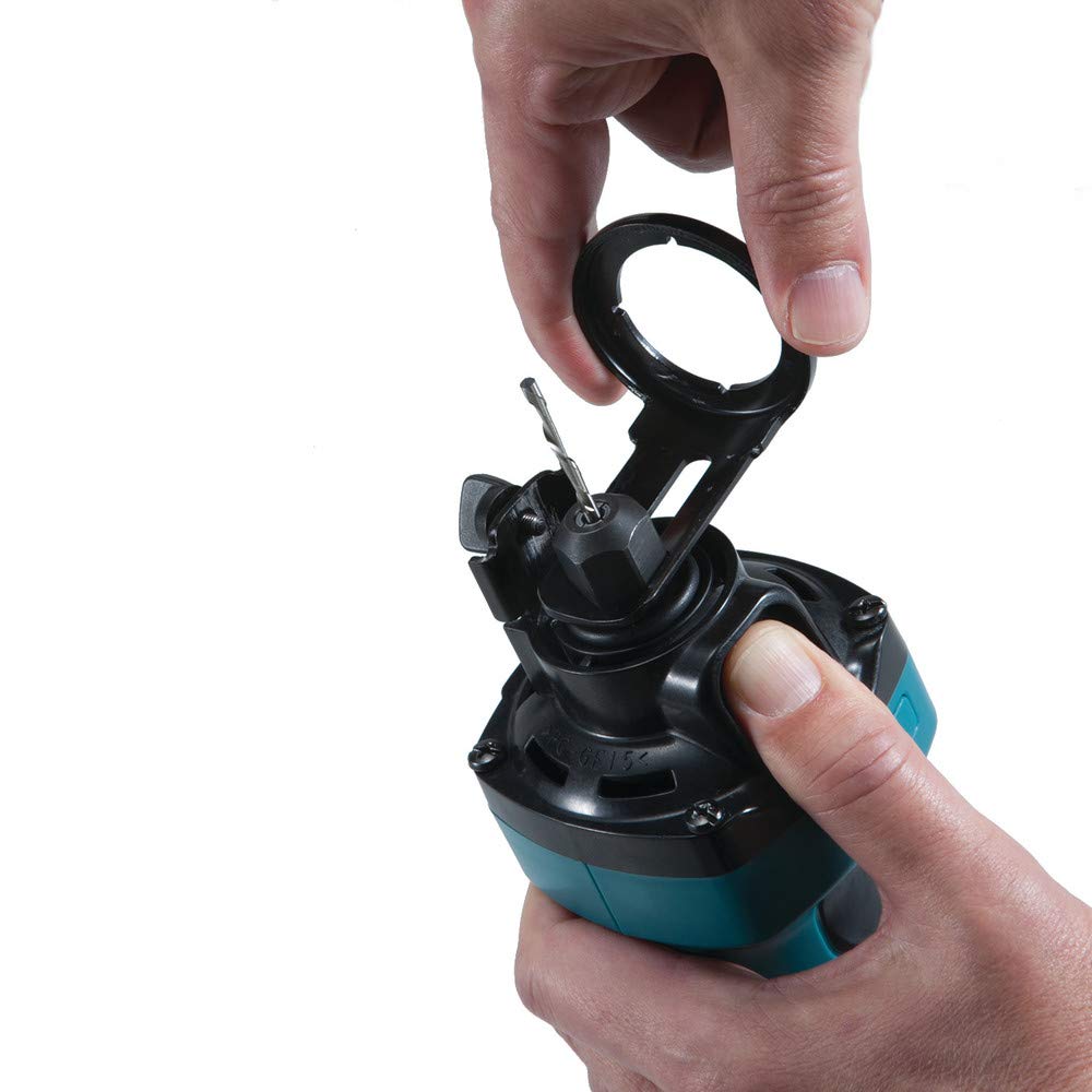 Makita XOC01Z slide switch with lock-on enables continuous operation.