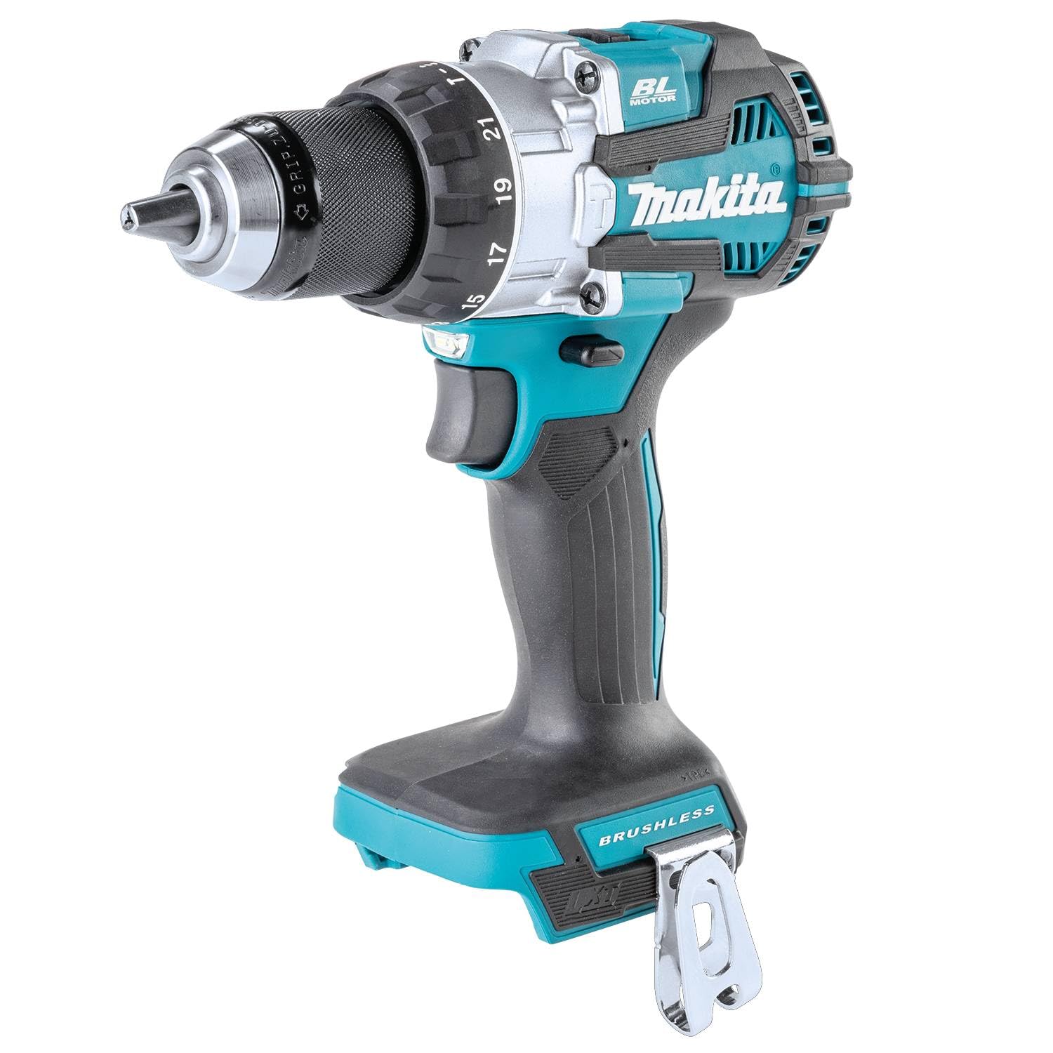 Makita XPH16Z compact design enables comfortable overhead drilling.