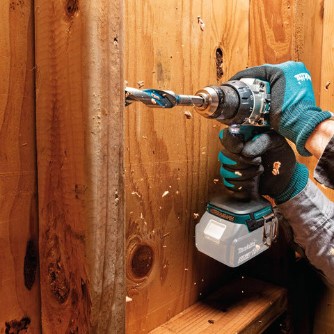 Makita XPH16Z hammer action enables masonry drilling.