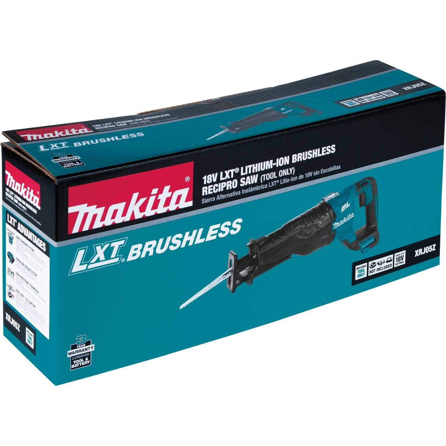 Makita XRJ05Z compact ergonomic design reduces fatigue