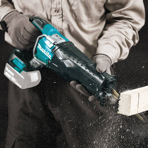Makita XRJ05Z tool-less blade change simplifies blade swaps on site