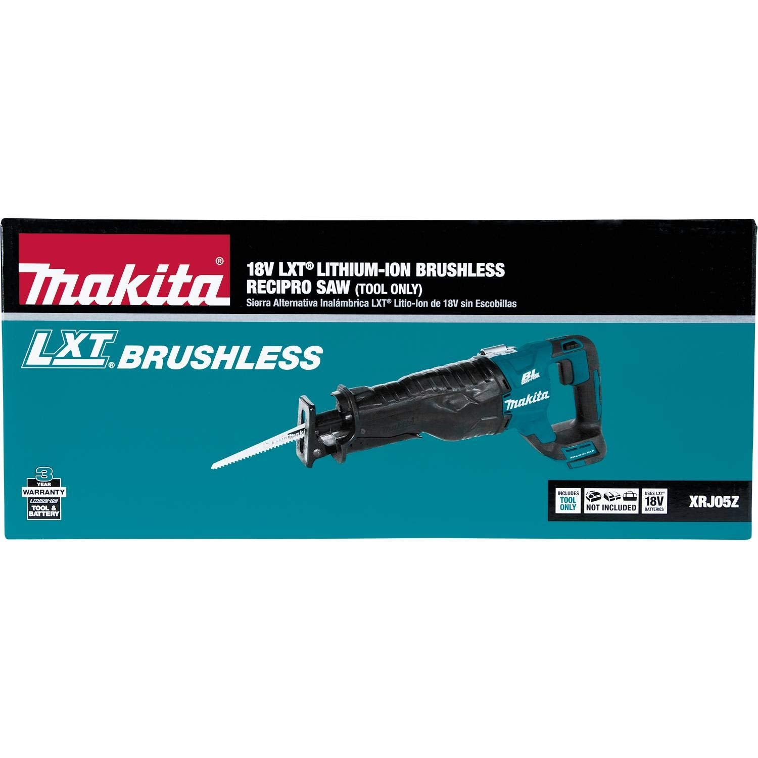 Makita XRJ05Z weighs 8.2 pounds with battery for balance