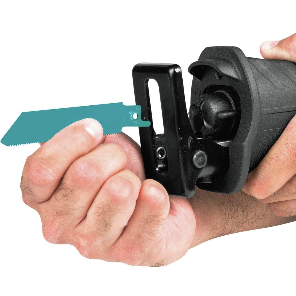 Makita XRJ07ZB built-in LED light improves visibility.