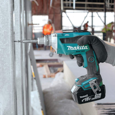 Makita XSF03Z 0-4000 RPM range supports multiple drywall tasks.