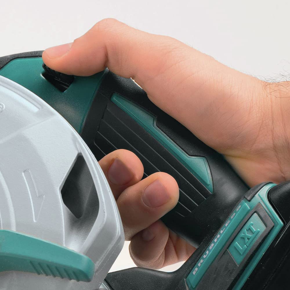 Six-and-a-half-inch cut capacity suits framing and trim work.