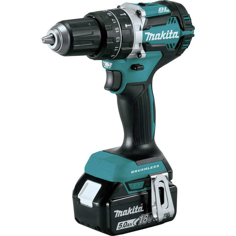 Makita XT269T 5.0Ah battery powering extended runtime