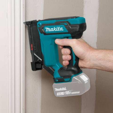 Compact cordless design of the Makita XTP02Z for comfortable use