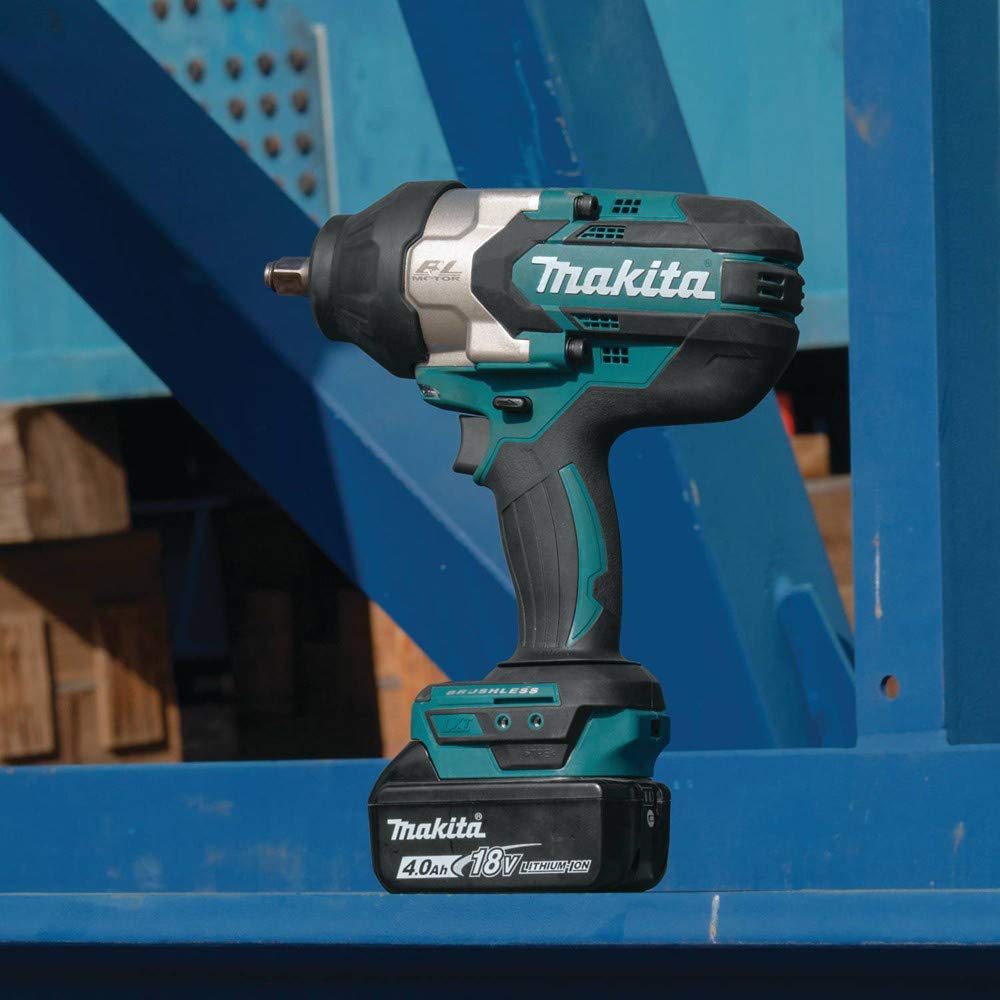 Makita XWT08Z efficient motor design reduces heat during use.