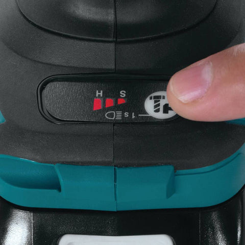 Makita XWT08Z 1/2-inch friction-ring anvil for quick changes.