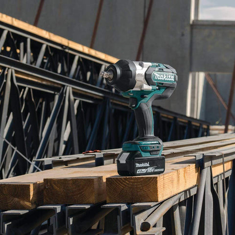 Makita XWT08Z in workshop demonstrates robust performance.