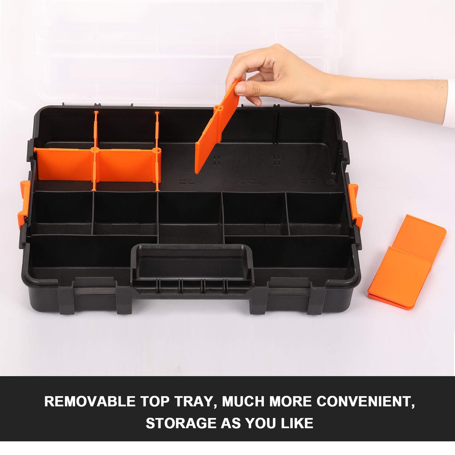 Makitoyo adjustable compartments fit screws, nails, beads, and crafts.