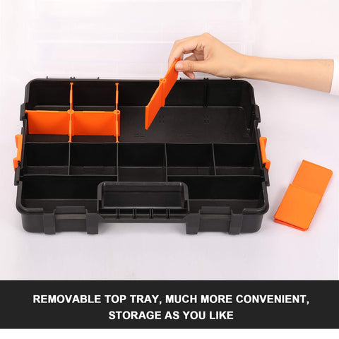 Makitoyo adjustable compartments fit screws, nails, beads, and crafts.