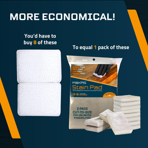 MaKRS Stain Pad works with gel stains and oils for versatile finishes
