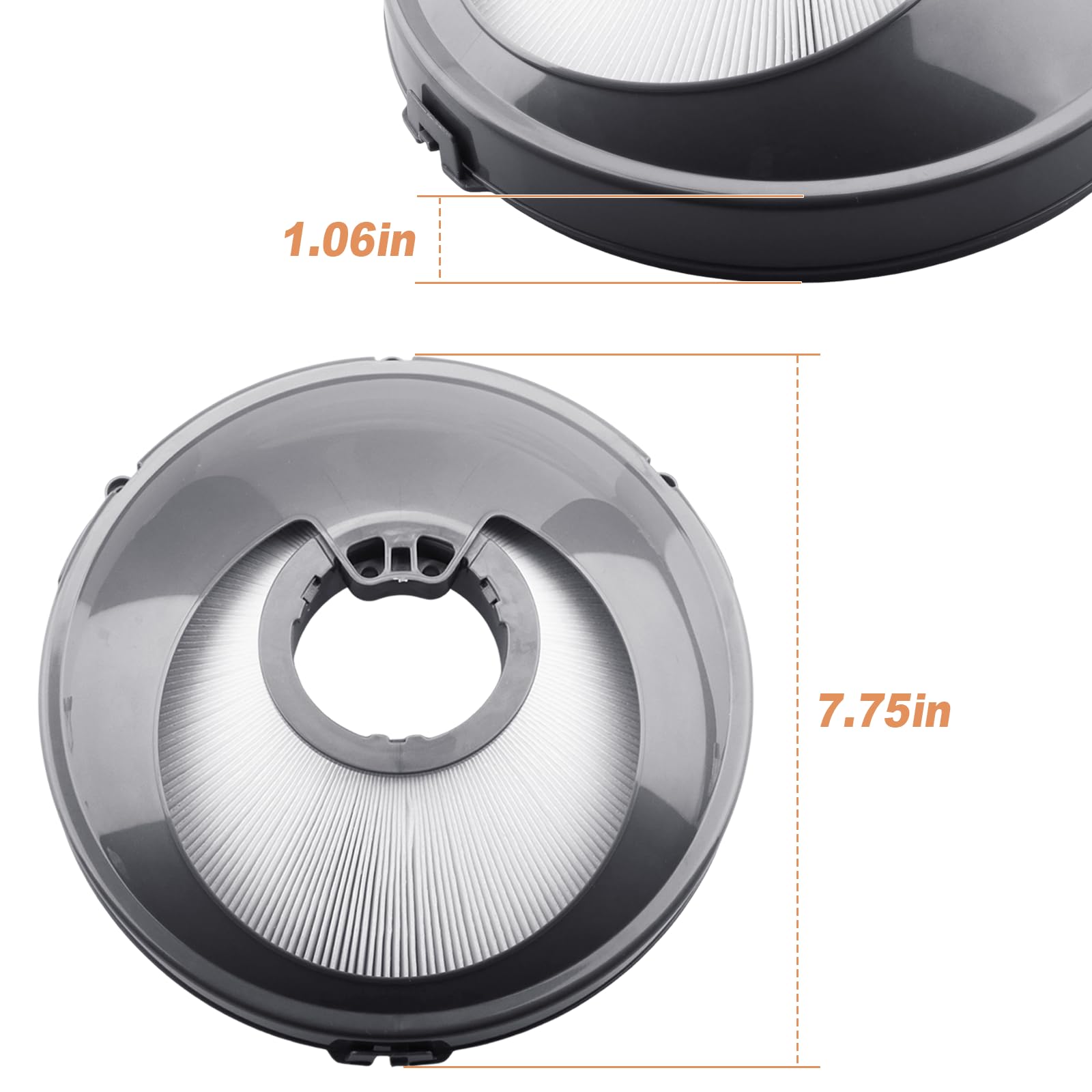 Malae 966516-01 ball filter for Dyson DC77, preserves suction power and airflow.
