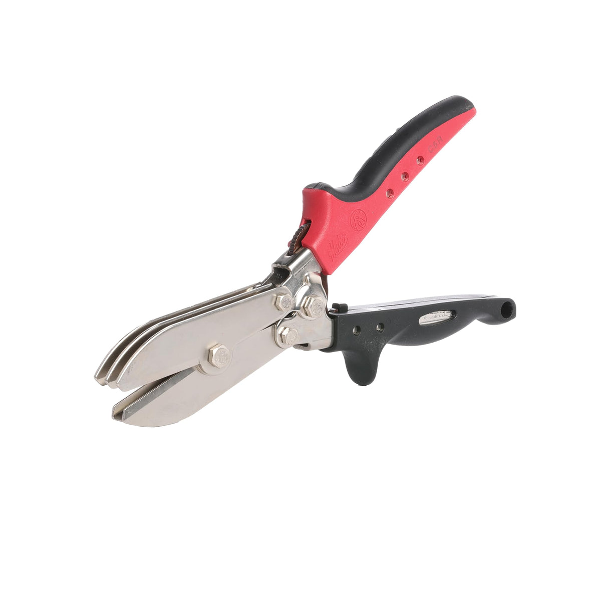 Malco C5R round duct crimping tool demonstrates a tight, leak-ready crimp.
