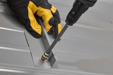 Malco IMSHXLC easy-clean magnet enables quick removal of metal shavings from hex tip.
