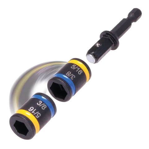 Malco MSHC1 flip-bit magnetic hex driver enables fast bit changes.