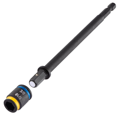 Malco MSHXLC1 reversible hex driver with flip socket for versatile fastening.