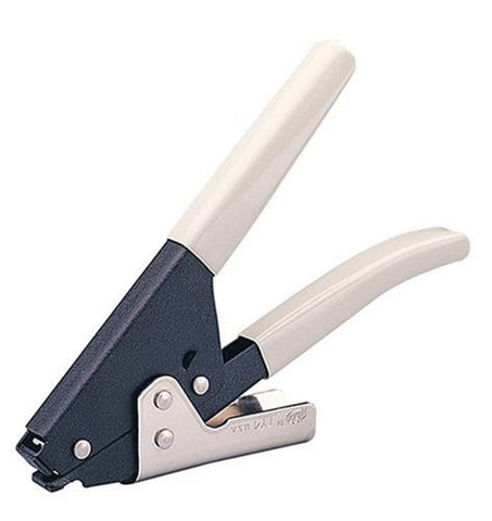 Malco TY4G tensioning tool side view showing rugged build and comfortable vinyl grips.