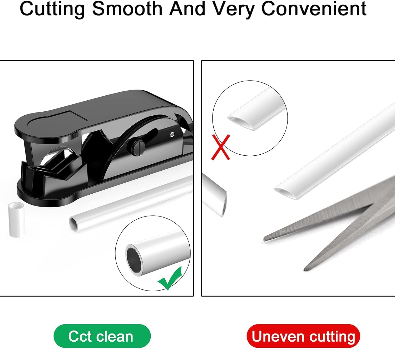 Malida Pipe Cutter stainless blade delivers clean, square cuts