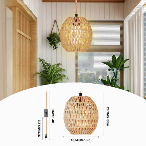Maliralt plug-in cord pendant ready for easy mounting in any room.