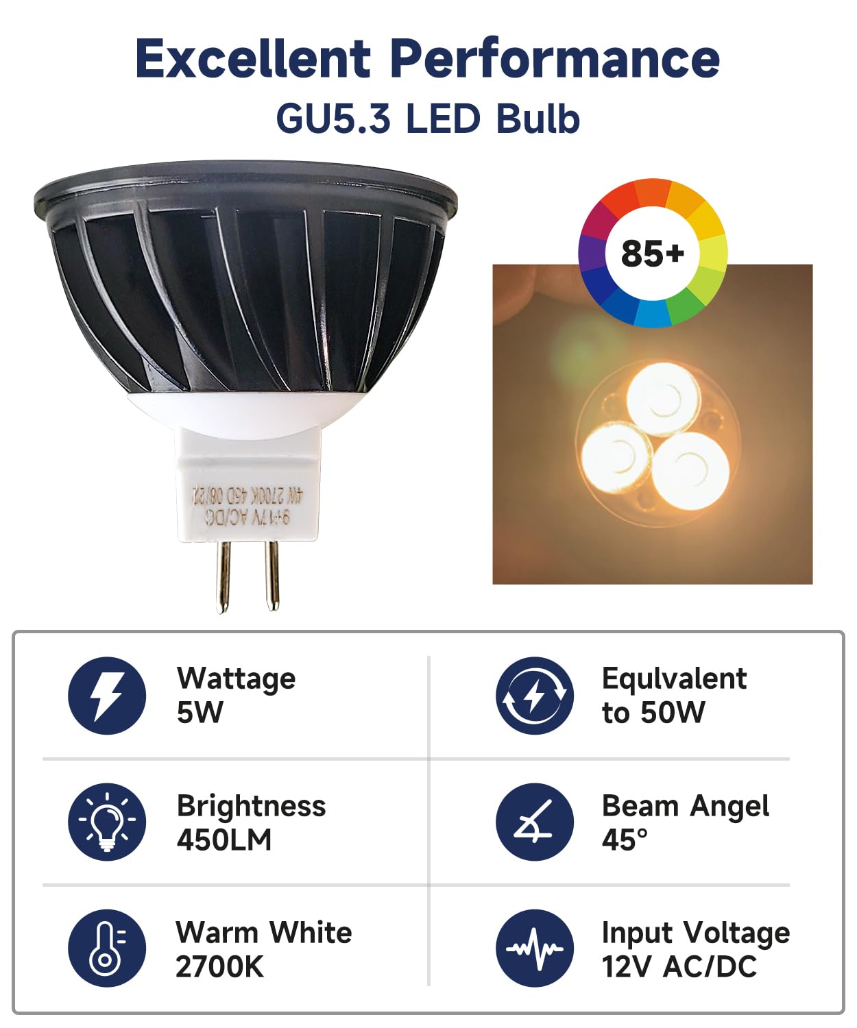 Malory MR16 spotlight at 2700K creates warm garden accents