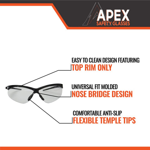 Malta Dynamics APEX anti-fog-coating keeps visibility clear in heat or humidity.