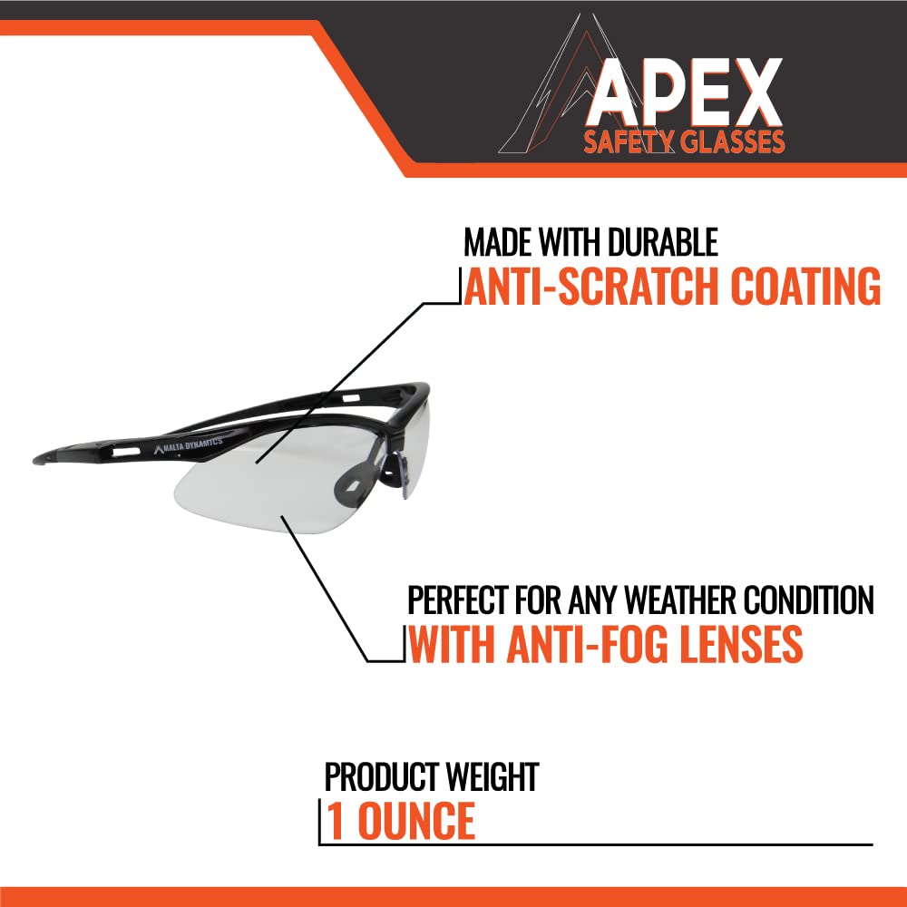 Malta Dynamics APEX nose-bridge-fit ensures secure, comfortable wear during long shifts.