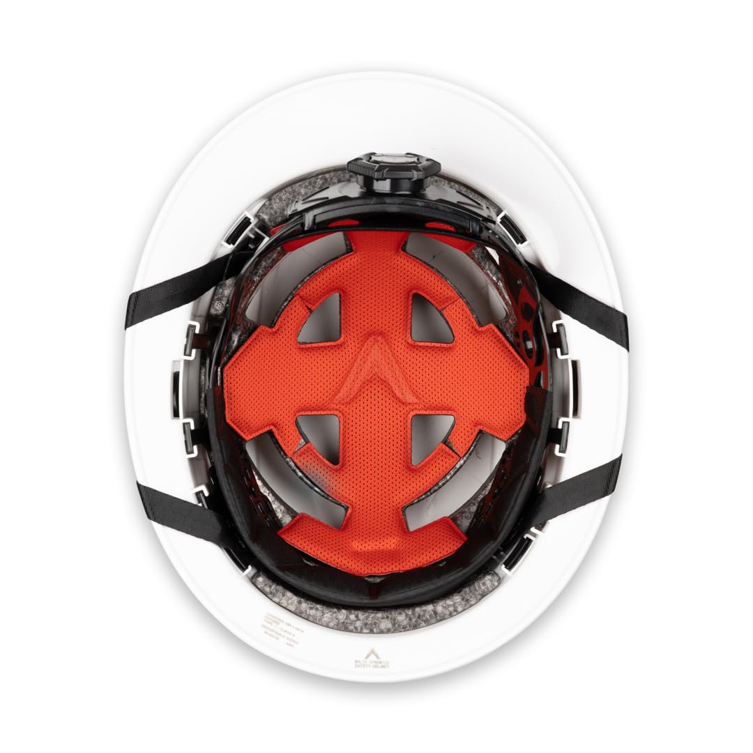 Malta Dynamics APEX helmet chin strap detail emphasizes secure, adjustable fit for stability.