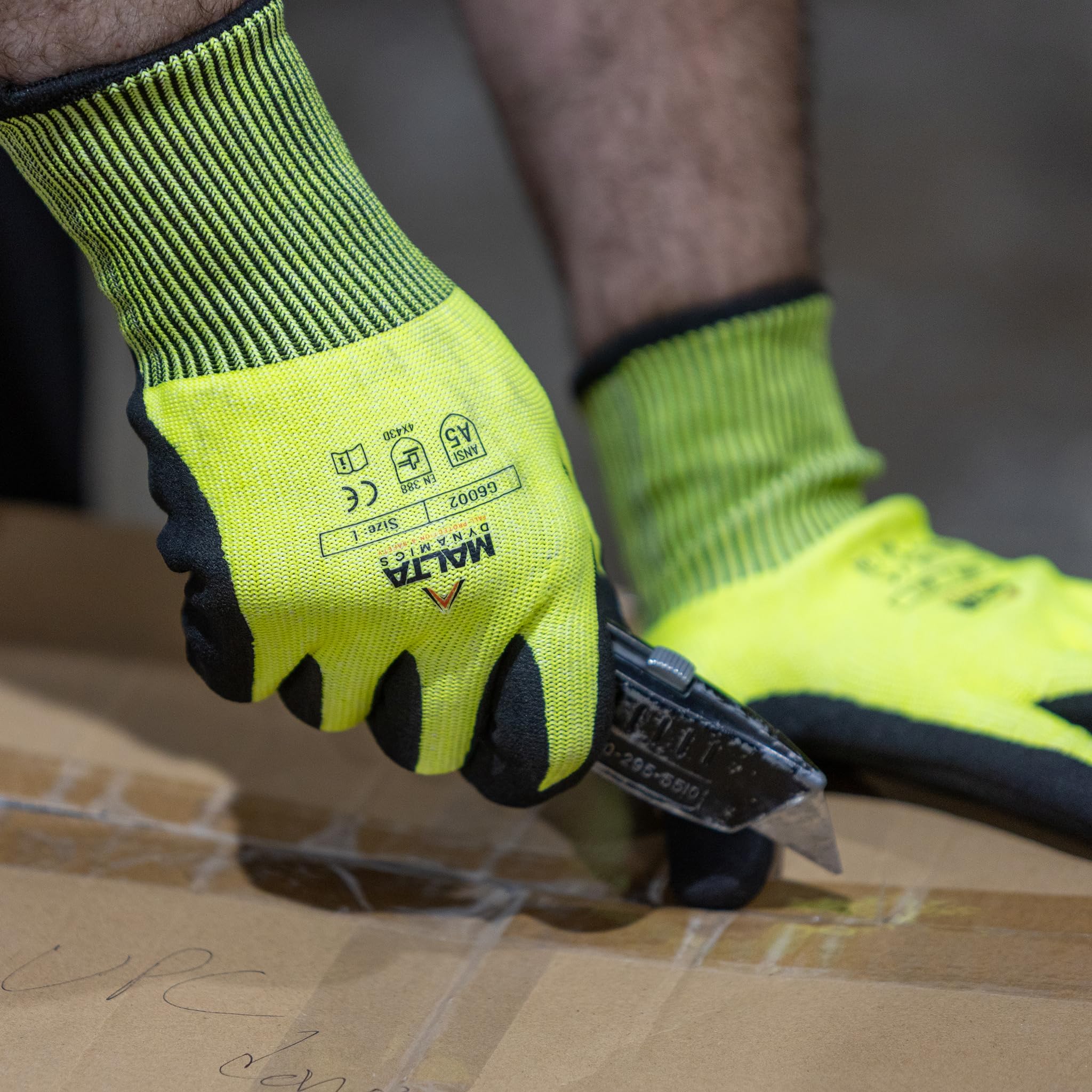 Malta Dynamics Safety Gloves are easy to clean for quick reuse.
