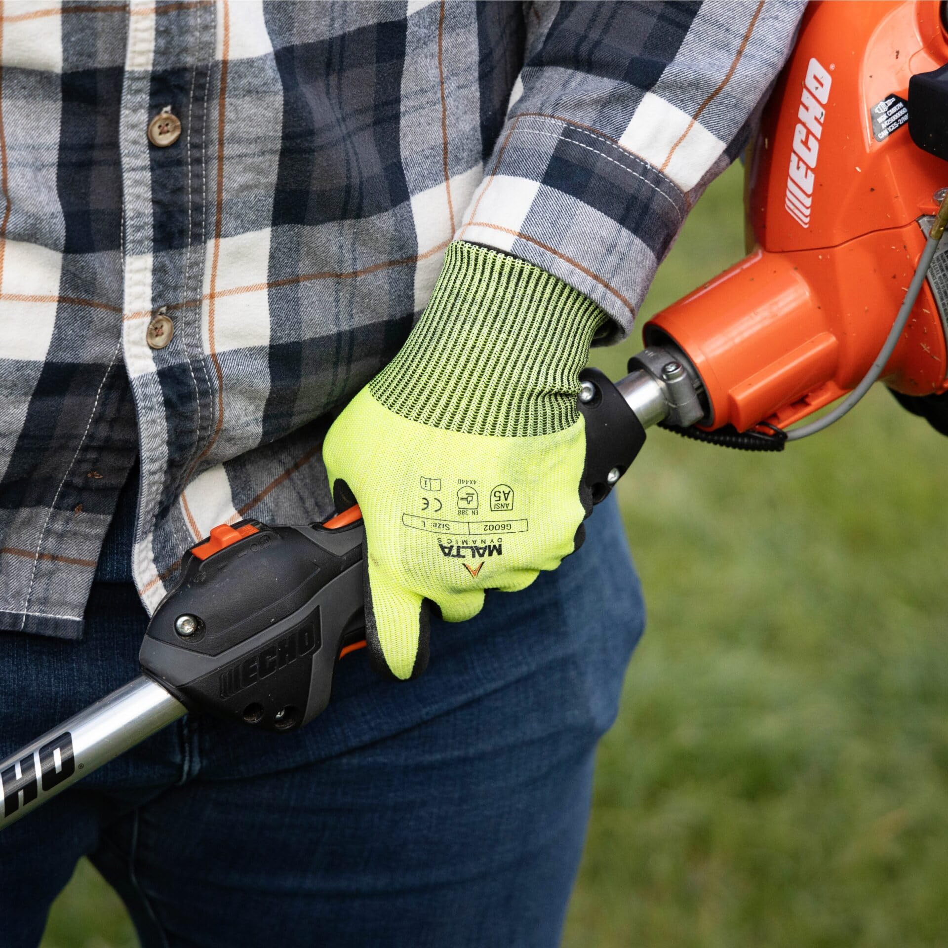 Malta Dynamics Safety Gloves on the job provide reliable protection during construction tasks.