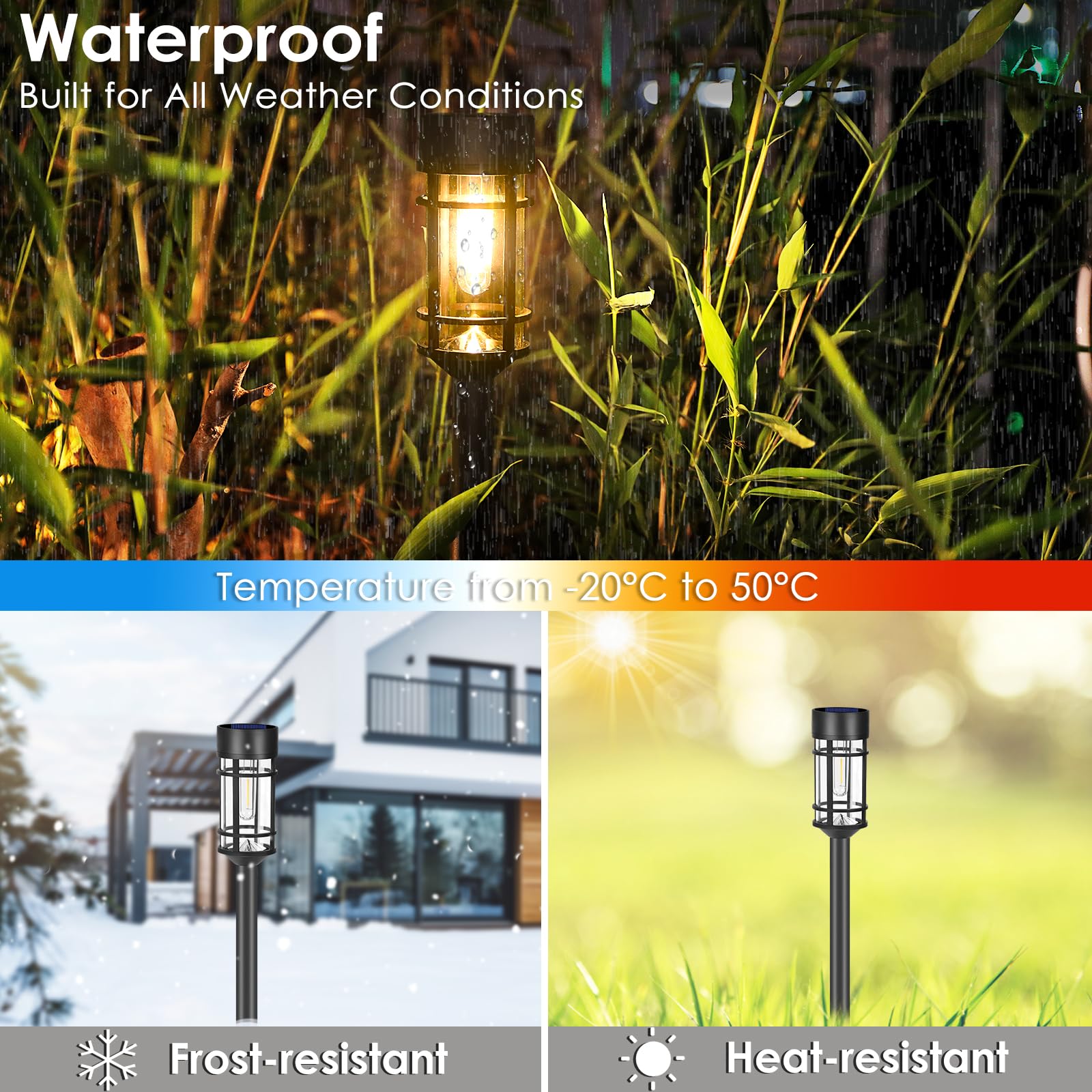 Mancra solar pathway lights garden ambiance ideal for pathways and lawns.