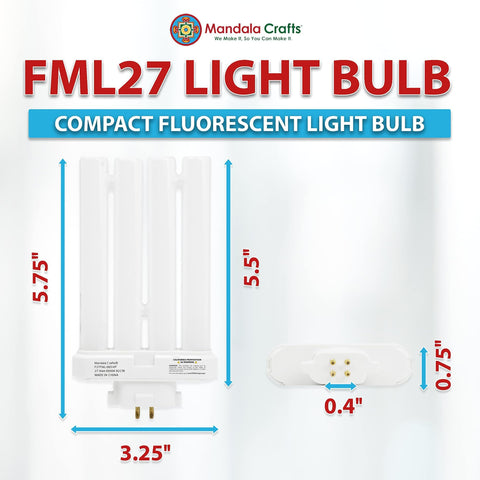 Mandala Crafts FML27 1500-lumen bulb for consistent task lighting