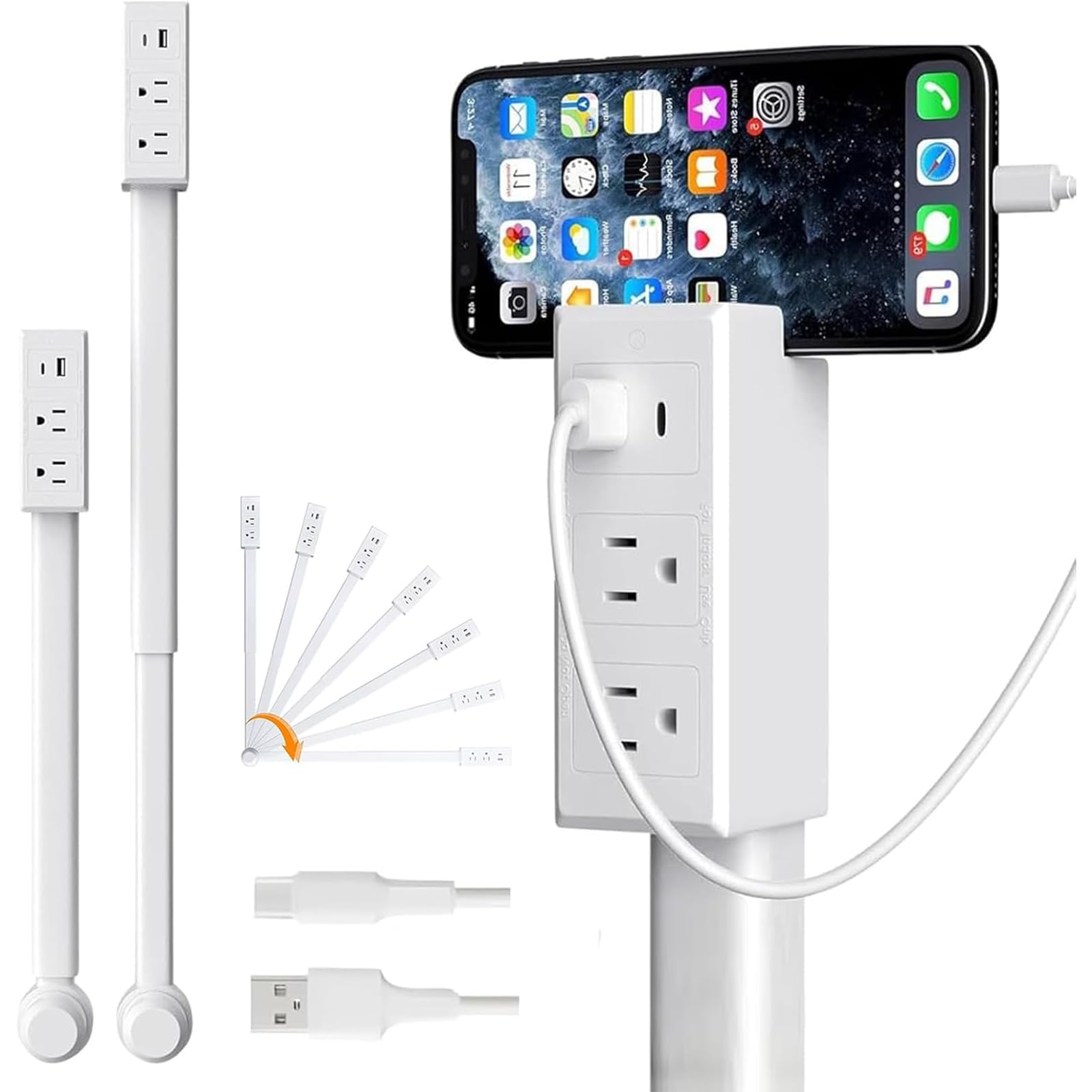 MANGOBOB tool-free setup for quick power access in any room
