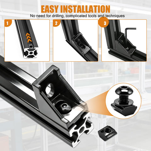 Mankk oxidized blackened aluminum bracket for durability