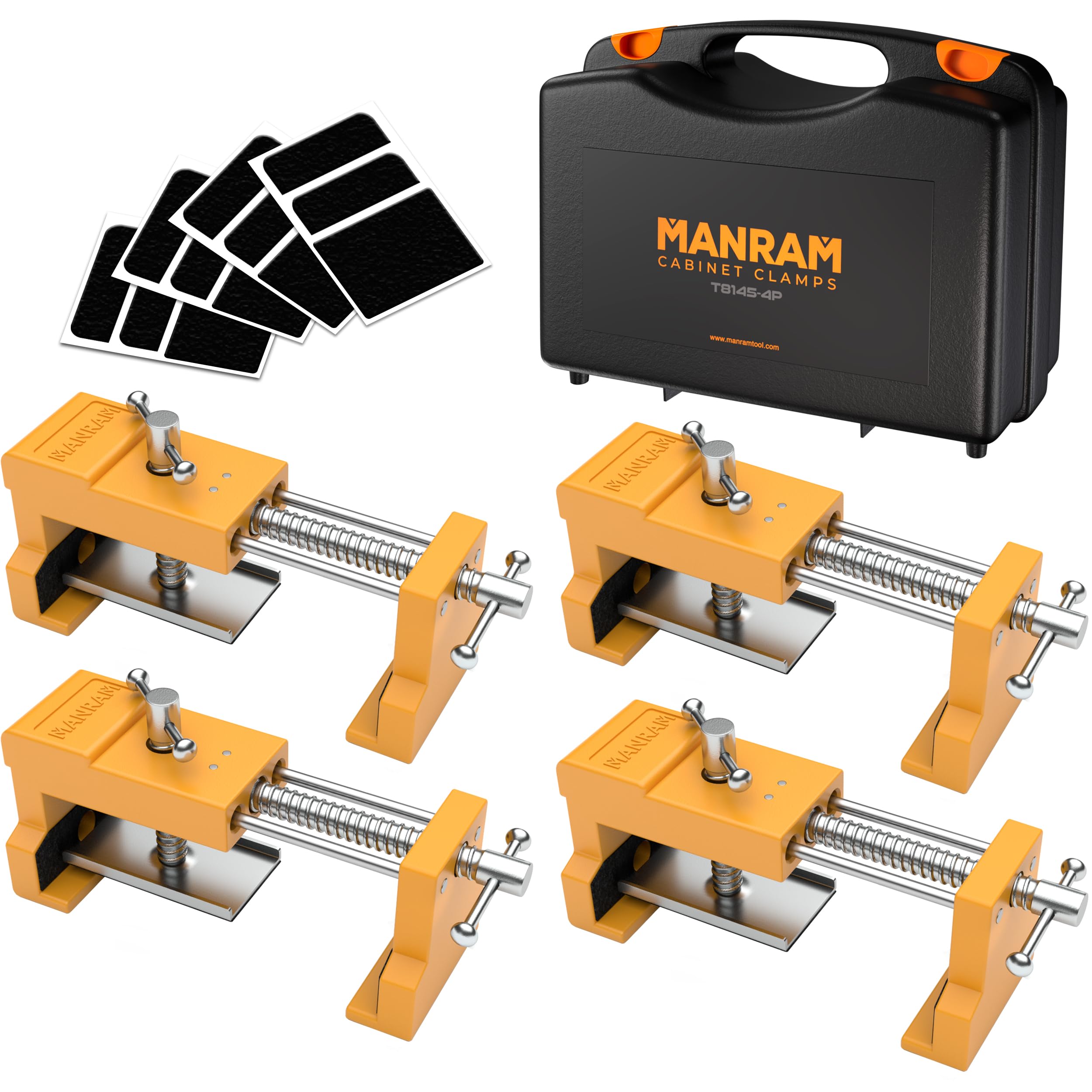 Manram cabinet clamps with protective case secure and organize your project setup